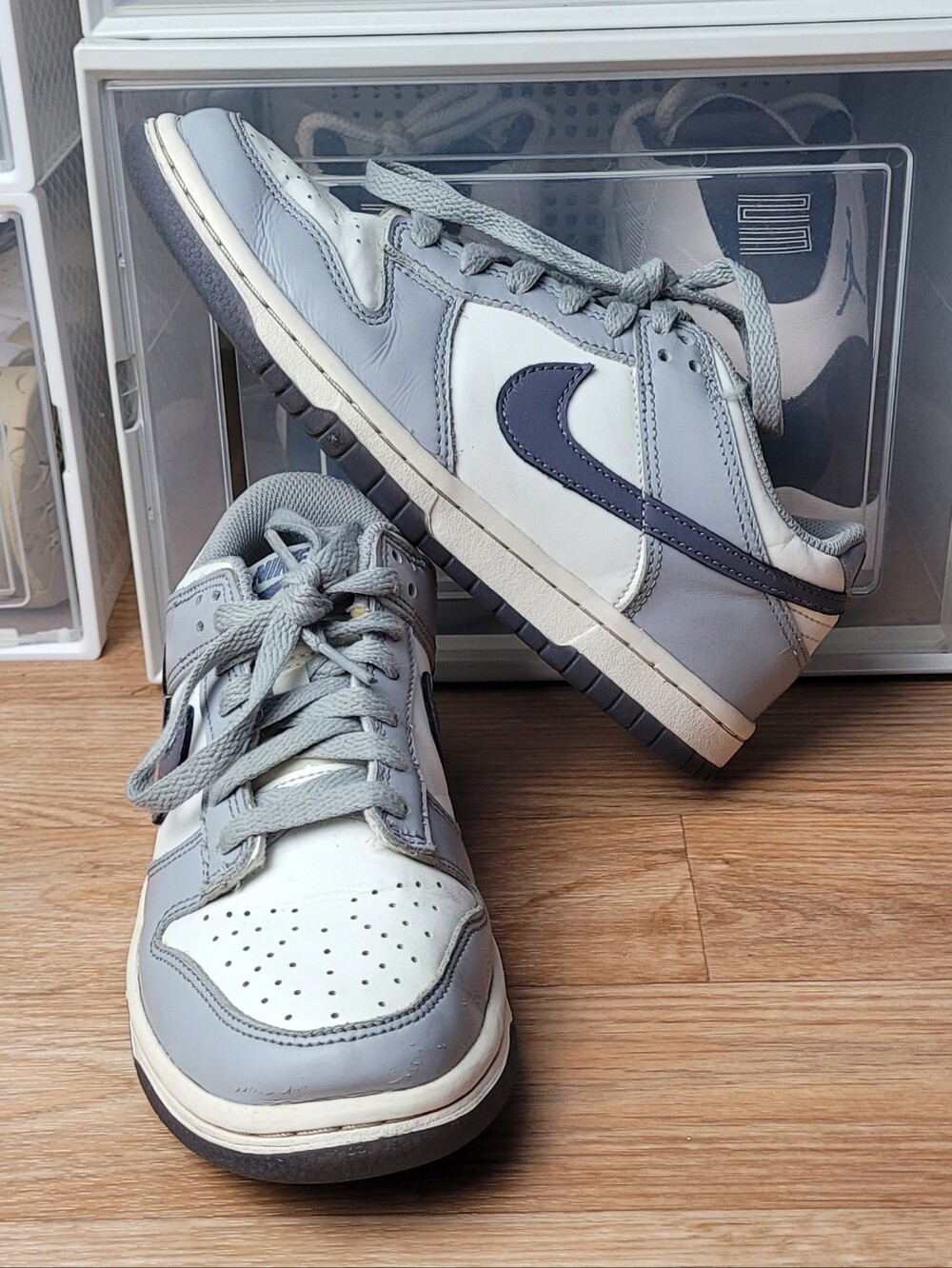 Nike Dunk Low Light Carbon Grey GS Sz 4.5y